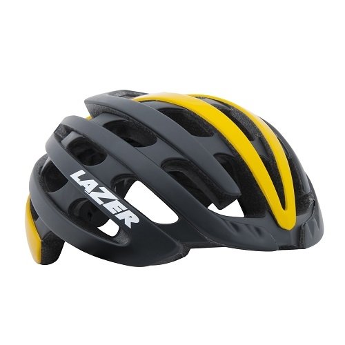 Lazer LZ Z1 Casco Ciclismo, Adultos Unisex, Negro Amarillo(Multicolor), M