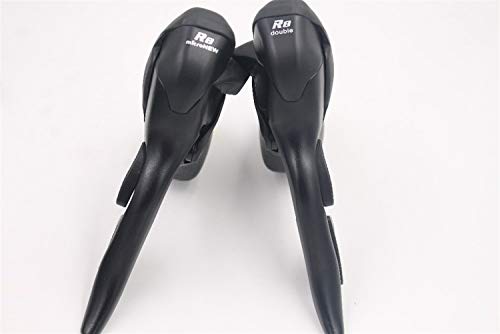 LCBYOG Micronew 8 Camino Velocidad Desviador Groupset Shifter Dip Palancas SB-R482 (2x8) SB-R483 (3x8) Desviador de Bicicletas Set for Shimano Manetas Cambio (Size : 1pcs 3s)