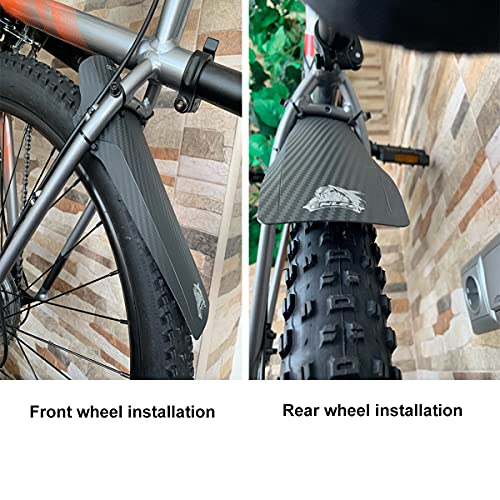 LCOUACEO Guardabarros MTB, 2 Piezas Guardabarros Bicicleta de Montaña,Delantero y Trasero Guardabarros Bicicleta Compatible se Adapta a tamaños de Ruedas de 26 - 27,5 - 29 Pulgada ​MTB Mudguard