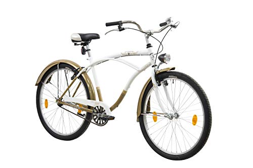 Leader Easy Rider Bici Crucero, Men's, Blanco, 26''