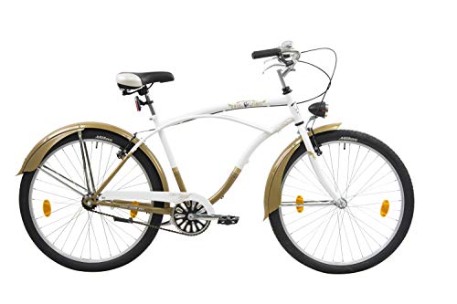 Leader Easy Rider Bici Crucero, Men's, Blanco, 26''