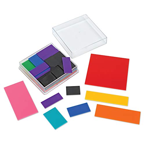 Learning Resources- Cuadrados Rainbow Fraction Deluxe, Color (LER0619)