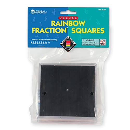 Learning Resources- Cuadrados Rainbow Fraction Deluxe, Color (LER0619)