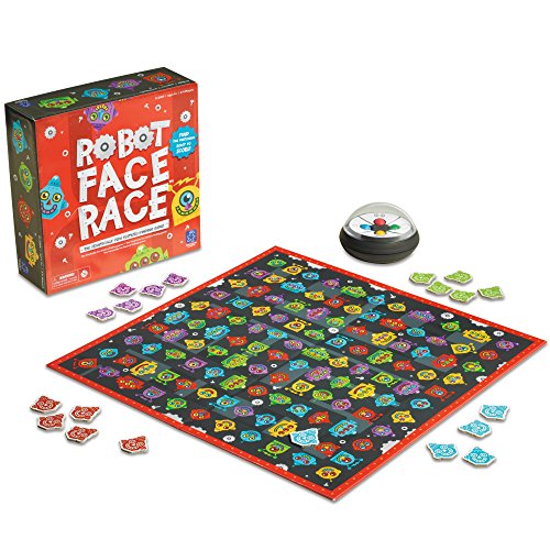 Learning Resources- Juego de Colores y atributos Robot Face Race, Multicolor (EI-2889)