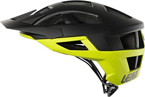 Leatt 1018450110 Casco de Bicicleta de montaña, Unisex Adulto, Negro y Lima, Small