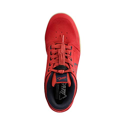 Leatt Chaussures 2.0 Flat, Zapatillas de Ciclismo de montaa Unisex Adulto, Rojo Chilli, 43.5 EU