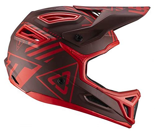 Leatt Integral 5.0 es un imprescindible para los amantes de la bicicleta, bicicleta de montaña, este casco combina seguridad y comodidad, con las últimas tecnologías mixtas para adultos, rojo Rubis, M