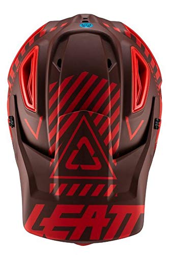 Leatt Integral 5.0 es un imprescindible para los amantes de la bicicleta, bicicleta de montaña, este casco combina seguridad y comodidad, con las últimas tecnologías mixtas para adultos, rojo Rubis, M