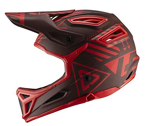 Leatt Integral 5.0 es un imprescindible para los amantes de la bicicleta, bicicleta de montaña, este casco combina seguridad y comodidad, con las últimas tecnologías mixtas para adultos, rojo Rubis, M