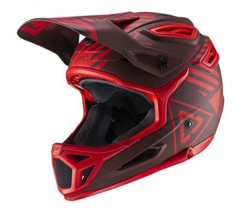 Leatt Integral 5.0 es un imprescindible para los amantes de la bicicleta, bicicleta de montaña, este casco combina seguridad y comodidad, con las últimas tecnologías mixtas para adultos, rojo Rubis, M