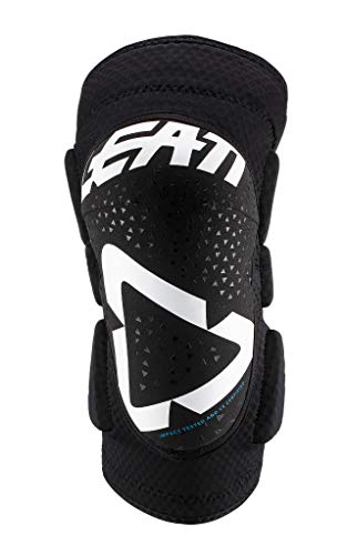 Leatt La 3DF 5.0 es una rodillera flexible y ventilada completa adaptada a la práctica de la bicicleta de montaña, rodilleras, unisex, color blanco y negro