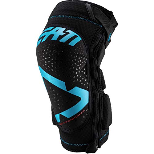 Leatt La 3DF 5.0 Zip es una Rodillera Suave y ventilada con Cremallera y es Totalmente Adecuada para la práctica de la Bicicleta de montaña, Rodilleras Unisex Adulto, Azul/Negro, S/M