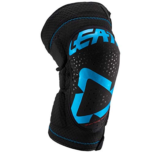 Leatt La 3DF 5.0 Zip es una Rodillera Suave y ventilada con Cremallera y es Totalmente Adecuada para la práctica de la Bicicleta de montaña, Rodilleras Unisex Adulto, Azul/Negro, S/M