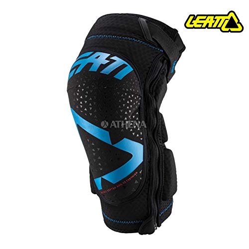 Leatt La 3DF 5.0 Zip es una Rodillera Suave y ventilada con Cremallera y es Totalmente Adecuada para la práctica de la Bicicleta de montaña, Rodilleras Unisex Adulto, Azul/Negro, S/M