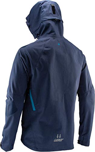 Leatt La chaqueta Dbx 5.0 Allmtn Est Effiface para todos los tiempos, impermeable y transpirable, chaqueta DBX 5.0 All Mountain unisex, Unisex adulto, 5019001191, azul marino, small