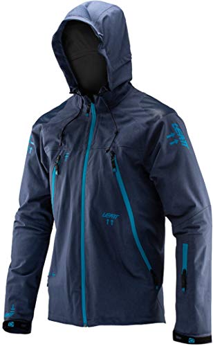 Leatt La chaqueta Dbx 5.0 Allmtn Est Effiface para todos los tiempos, impermeable y transpirable, chaqueta DBX 5.0 All Mountain unisex, Unisex adulto, 5019001191, azul marino, small