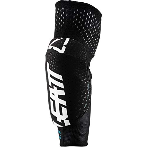 Leatt La codera 3DF 5.0 es un Protector para Codos Flexibles y ventilados. Protección está Completamente dedicada a la práctica de la Bicicleta de montaña, Unisex, Color Blanco y Negro