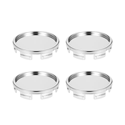 Lechnical 4PCS 55mm Tapas centrales de rueda de coche Buje Llanta Llanta Tapa de buje Cubierta universal ABS