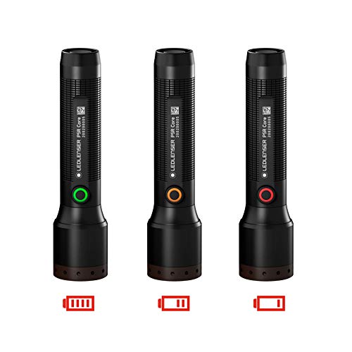 Ledlenser P5R Core - Linterna LED (500 lúmenes, alcance de 250 metros, luz constante, duración de la luz de 25 horas, enfocable, resistente al agua, 1 unidad)