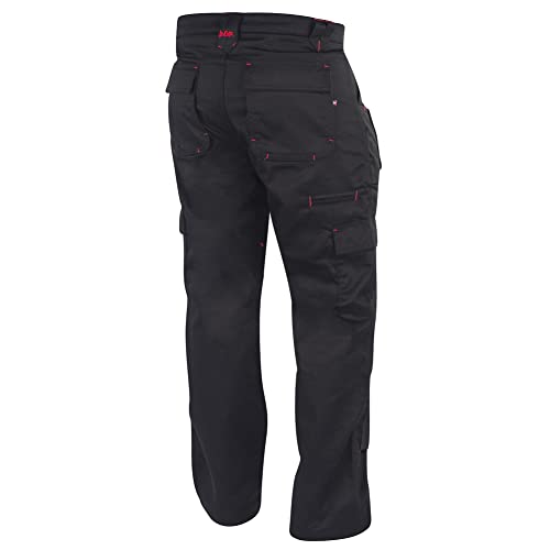 Lee Cooper Cargo, Pantalones de trabajo Para Hombre, Negro, 34W/31L