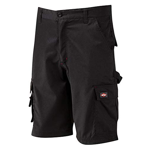 Lee Cooper - Pantalones cargo cortos para hombre, Hombre, color negro - negro, tamaño talla 32