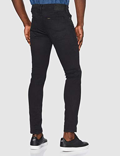 Lee Malone Jeans Vaqueros, Raven Black, 32W / 32L para Hombre