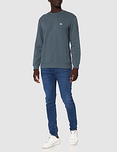 Lee Plain Crew Sweatshirts Hombre, Gris (Dk Ardesia), Large