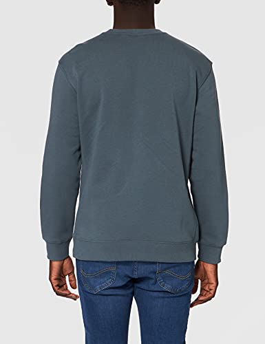 Lee Plain Crew Sweatshirts Hombre, Gris (Dk Ardesia), Large