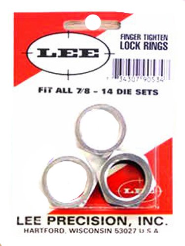 Lee Precision 90534 Lock Ring (Set de 3), Multicolor, Talla Única