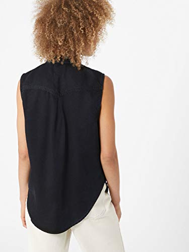 Lee Sleeveless Shirt Camisa, Sky Captain, S para Mujer