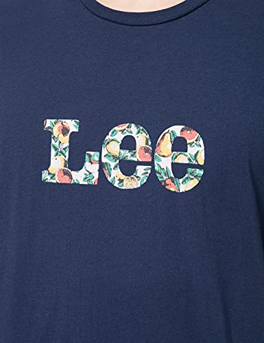 Lee Summer Logo Camiseta, Navy, XXL para Hombre