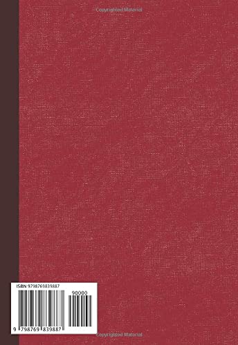 Lefty Notebook: Small A5 Standard Size, Opens From Left to Right with Left Margin,110 Pages 5.5"x 8"in, 28 Lines , Mesh Pattern, Red Cover Color.