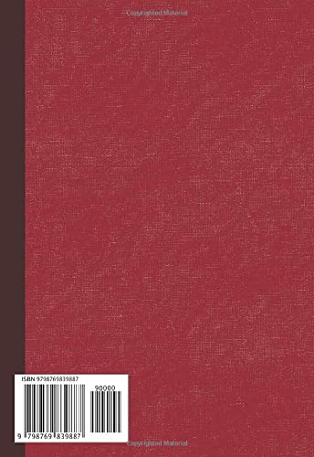 Lefty Notebook: Small A5 Standard Size, Opens From Left to Right with Left Margin,110 Pages 5.5"x 8"in, 28 Lines , Mesh Pattern, Red Cover Color.