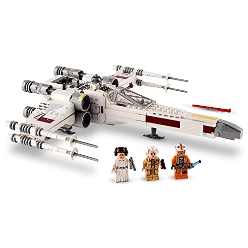 LEGO 75301 Star Wars Caza ala-X de Luke Skywalker, Juguete de Construcción con Mini Figuras de Princesa Leia y R2-D2 Droide
