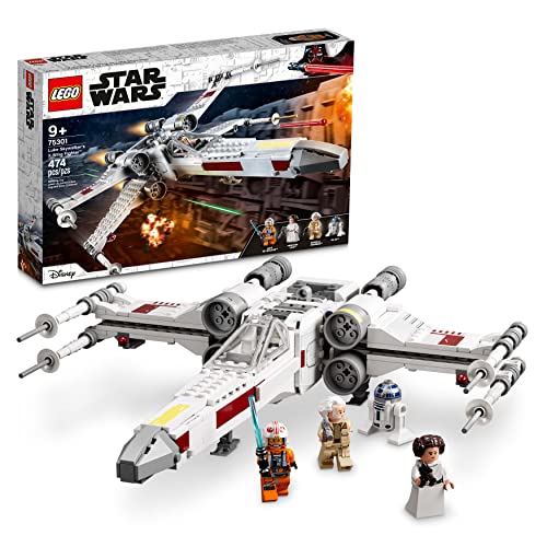 LEGO 75301 Star Wars Caza ala-X de Luke Skywalker, Juguete de Construcción con Mini Figuras de Princesa Leia y R2-D2 Droide