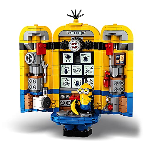 LEGO 75551 Minions El Origen de GRU, Minions y su Guarida para Construir, Juguete con 2 Maquetas de Construcción