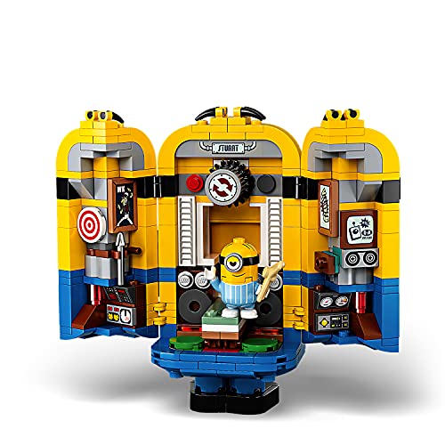 LEGO 75551 Minions El Origen de GRU, Minions y su Guarida para Construir, Juguete con 2 Maquetas de Construcción