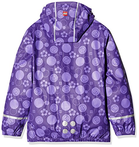 LEGO Jamaica 103 Chaqueta Impermeable, Niñas, Morado (Dark Purple), 5 Years (Tamaño del Fabricante:110)