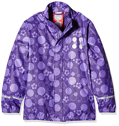 LEGO Jamaica 103 Chaqueta Impermeable, Niñas, Morado (Dark Purple), 5 Years (Tamaño del Fabricante:110)