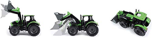 Lena Worxx 4613 Deutz-FAHR Agrotron 7250 TTV con Cargador Frontal, Aprox. 45 cm, vehículo de Juguete agrícola para niños a Partir de 3 años, Tractor Robusto con Pala de Carga Funcional