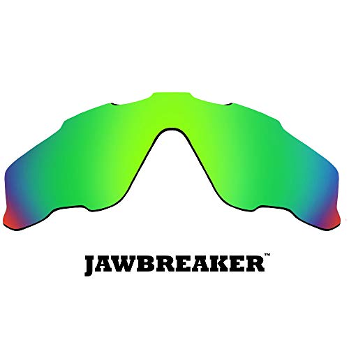 Lentes de repuesto compatibles con OAKLEY JAWBREAKER Polarizado Verde Mirror