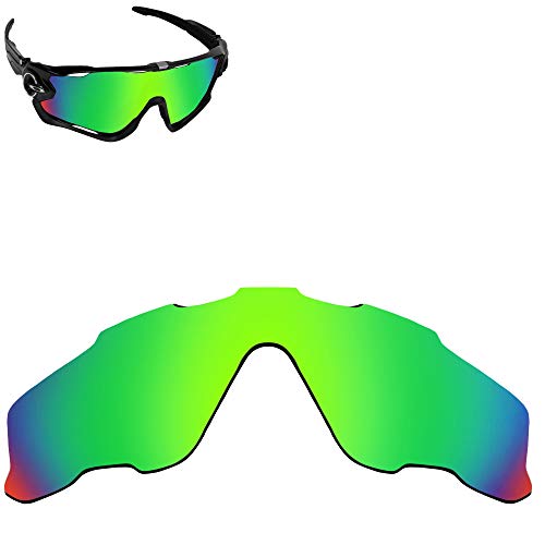 Lentes de repuesto compatibles con OAKLEY JAWBREAKER Polarizado Verde Mirror