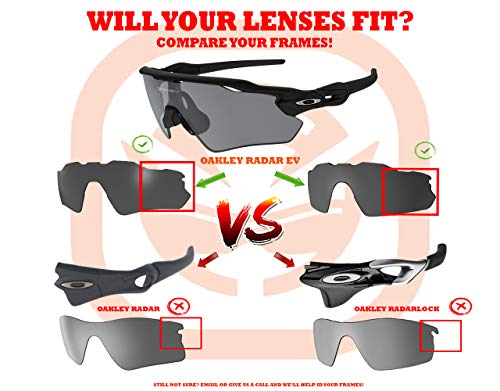 Lentes de repuesto compatibles con OAKLEY Radar EV Pitch Claro