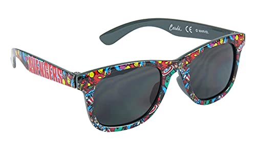 Les Avengers Marvel - Gafas de sol con funda para niño (talla única), color gris oscuro