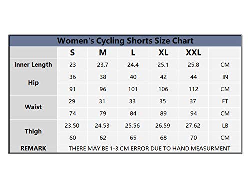 Letook Pantalones Ciclismo Mujer Cortos, Pantalon Corto de Bicicleta Gel Acolchado Profesional Verano Primavera Línea Azul XL