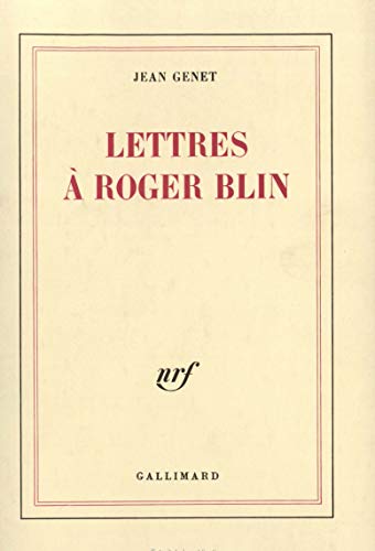 Lettres à Roger Blin (Blanche)