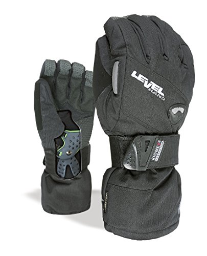 Level Half Pipe XCR - Guantes de esquí para Hombre, Color Negro, Talla S