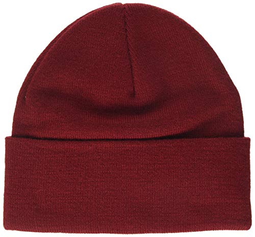 Levi's Red Batwing Embroidered Slouchy Beanie Gorro de punto, Rojo (Dark Bordeaux 84), Talla única (Talla del fabricante: UN) para Hombre