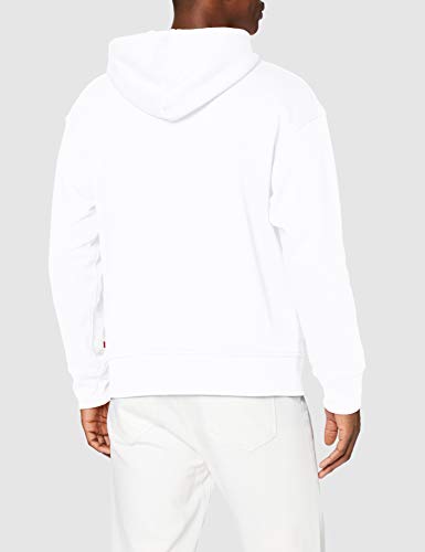 Levi's Relaxed Graphic Hoodie Sudadera, Blanco (Boxtab Pop White 0022), Large para Hombre