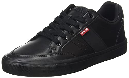 Levi's Turner 2.0, Zapatillas Deportivas Hombre, Full Black, 45 EU